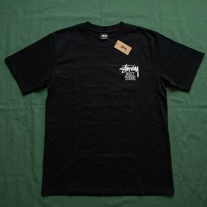NWT Stüssy "Built Tough" Teddy Bear Graphic Tee - Black - Medium